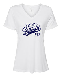 Viking Softball V-neck T-Shirt