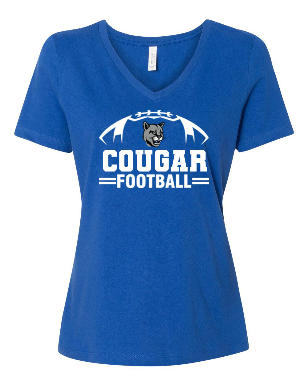 Cougars Football V-neck T-Shirt