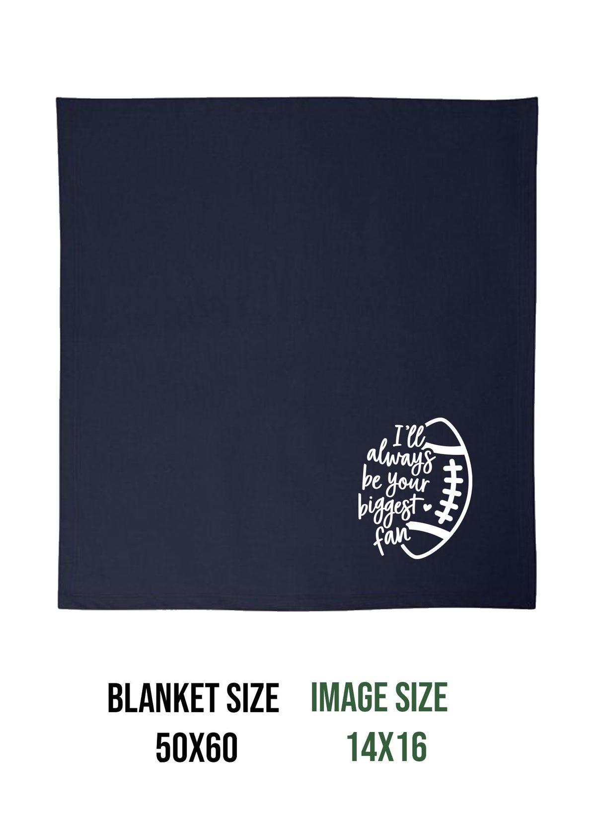 NW Football Design 9 Blanket