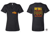 Softball Mom V-neck T-Shirt