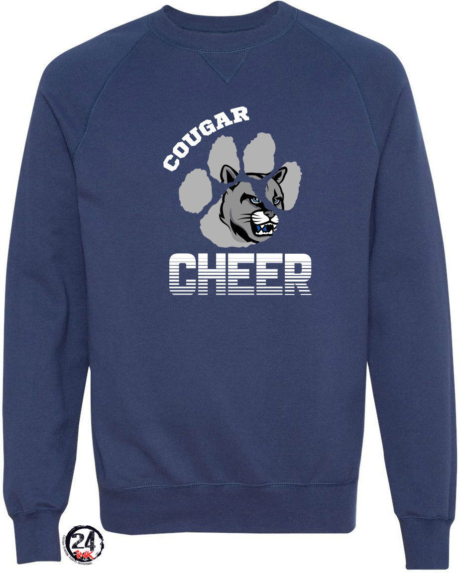 Cougar paw  non hooded sweatshirt