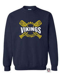 Vikings Bats Softball non hooded sweatshirt