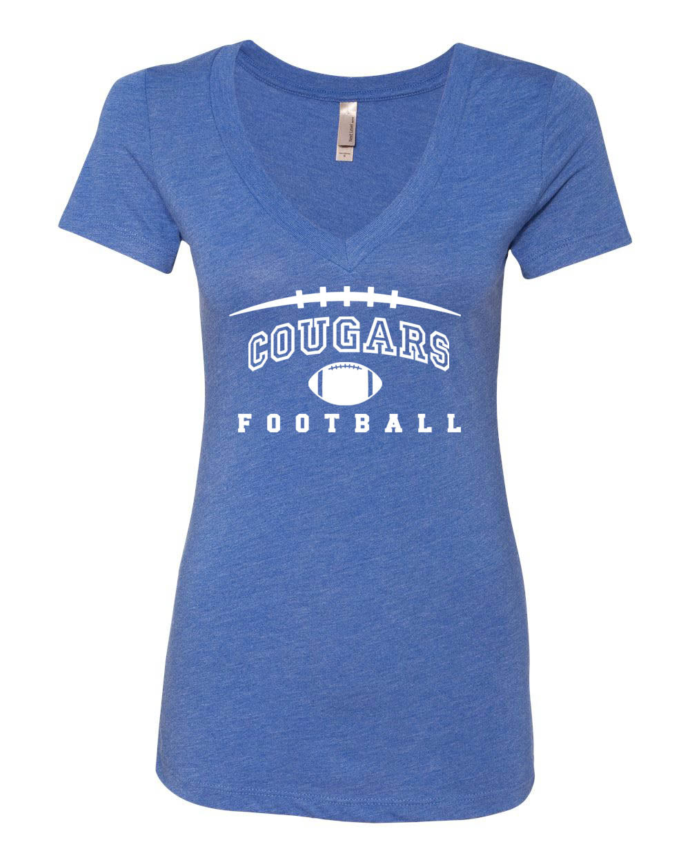 Cougars Football V-neck T-Shirt