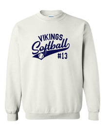 Vikings Softball non hooded sweatshirt