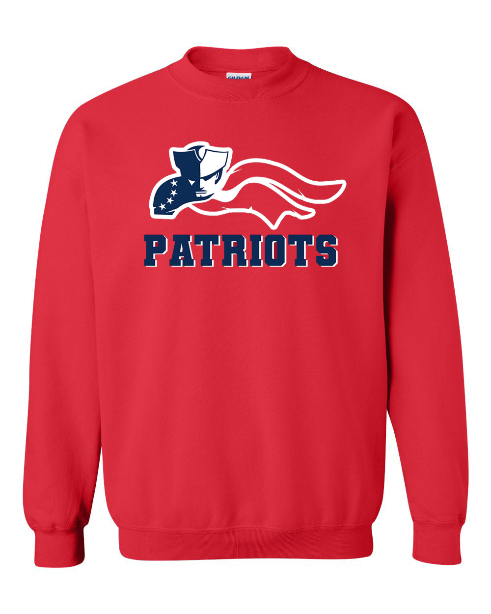 Distressed Patriot Logo non hooded sweatshirt