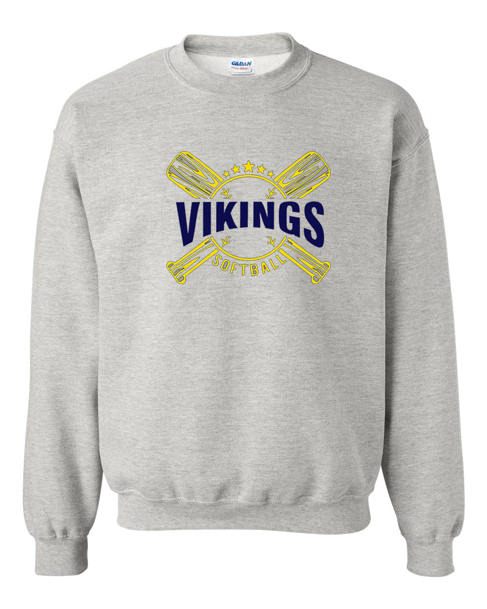 Vikings Bats Softball non hooded sweatshirt
