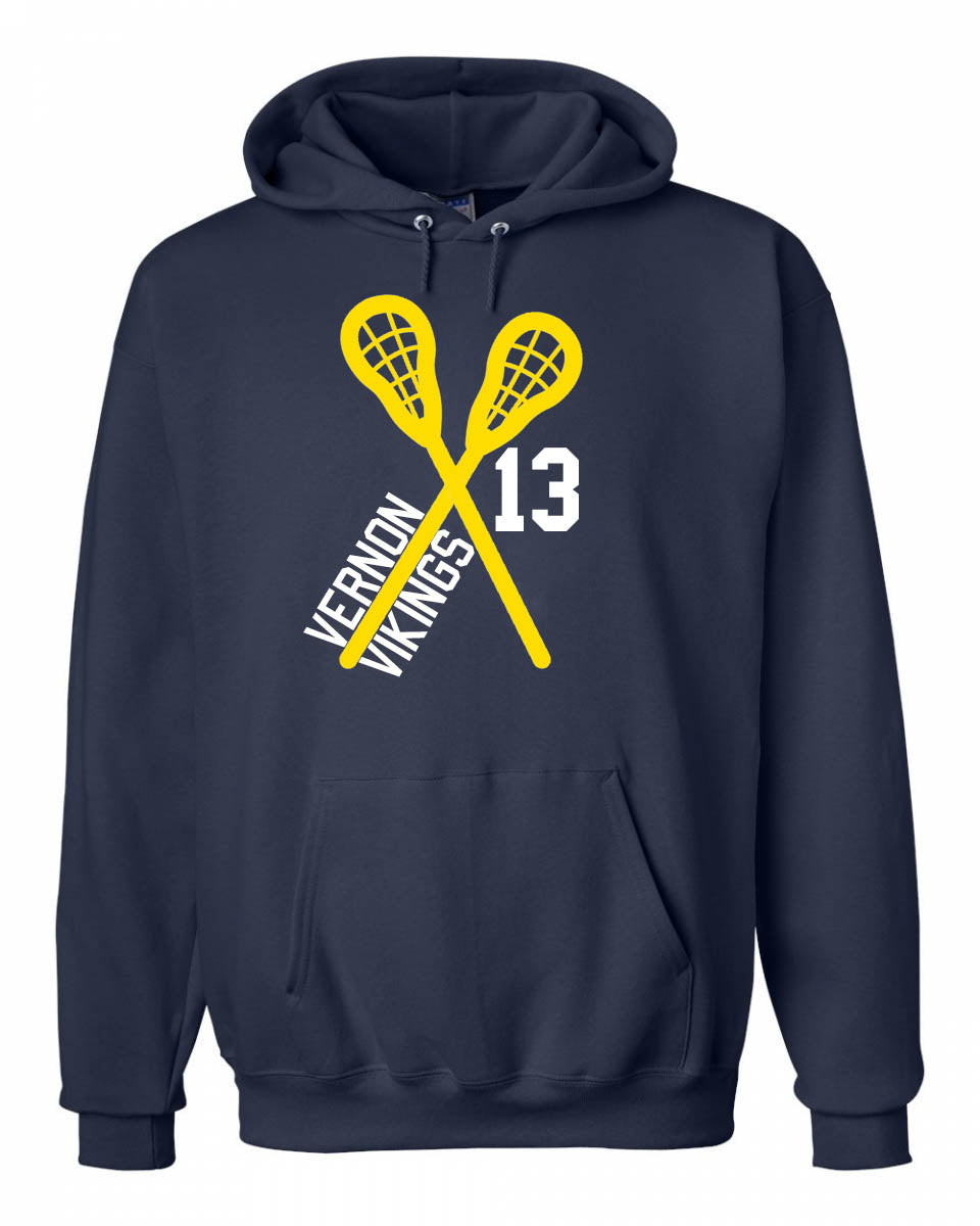 Lacrosse Sticks Hooded Sweatshirt