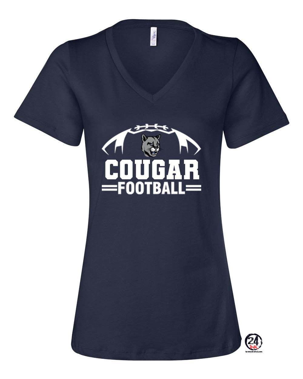 Cougars Football V-neck T-Shirt