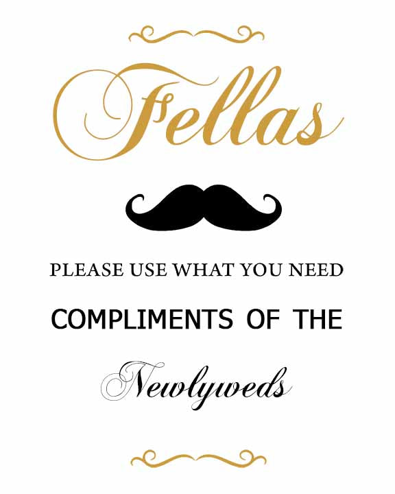 Fella's use what you need sign