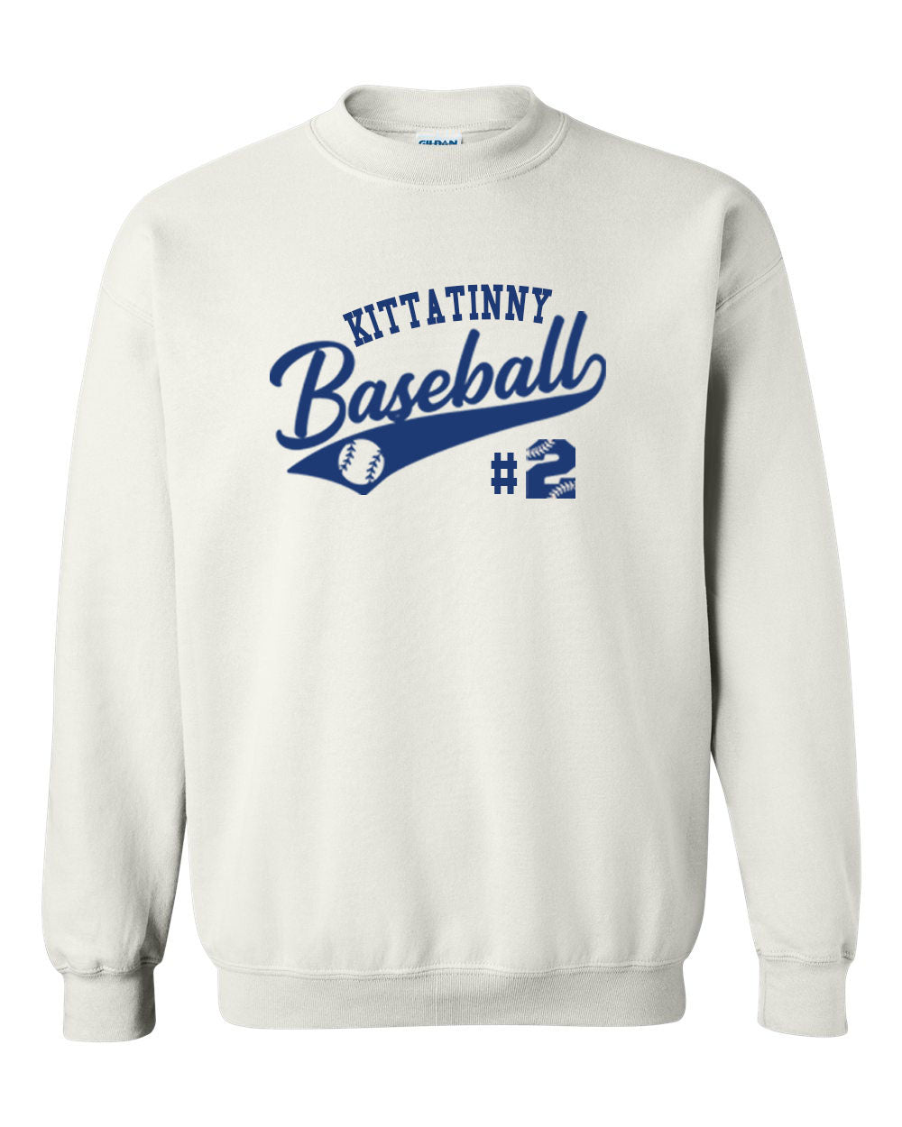 Kittatinny Baseball Design 3 non hooded sweatshirt
