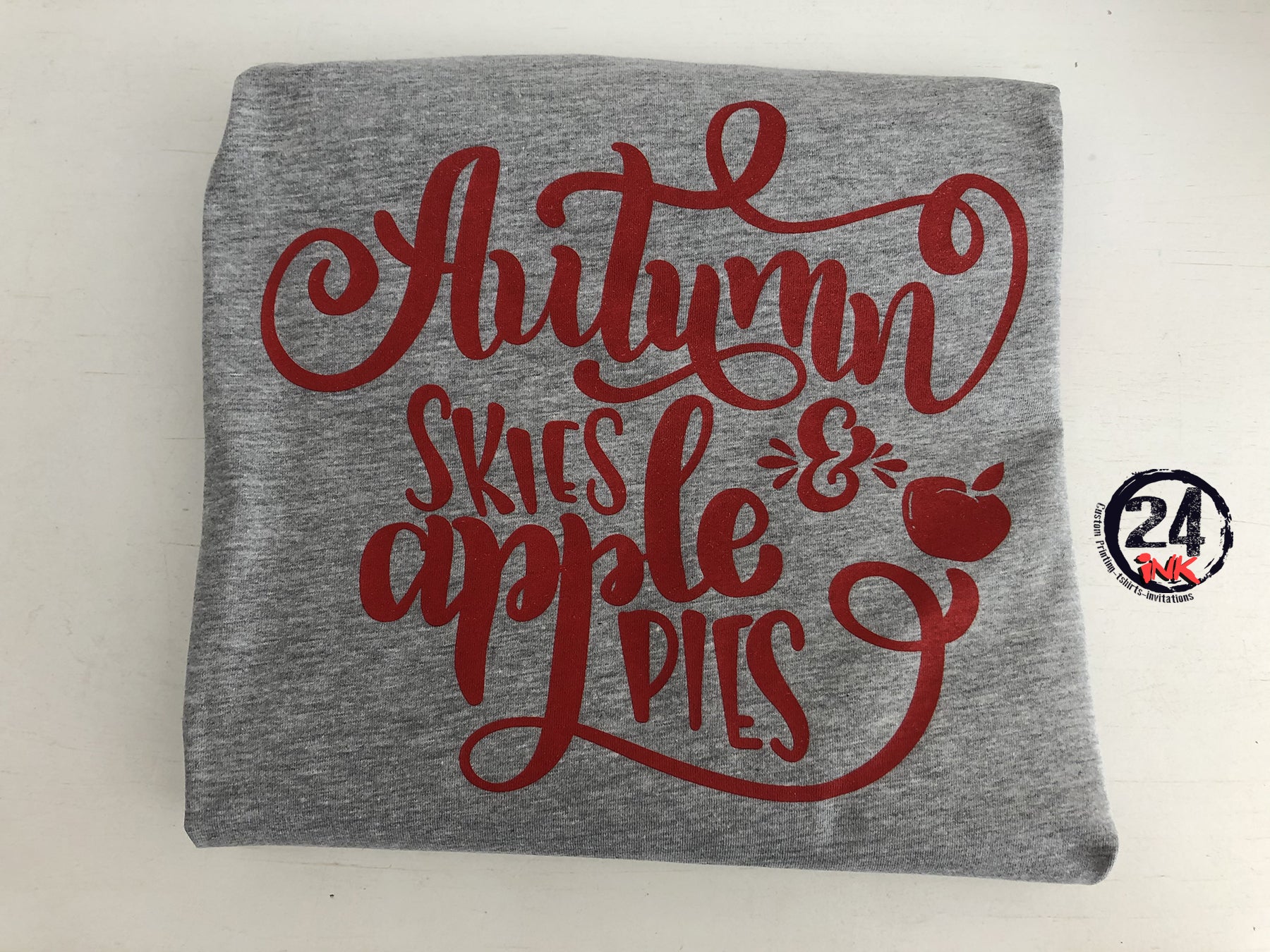 Autumn Skies and Apple Pies T-Shirt, Fall