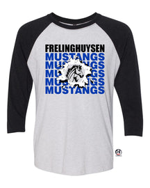Mustangs design 3 raglan shirt