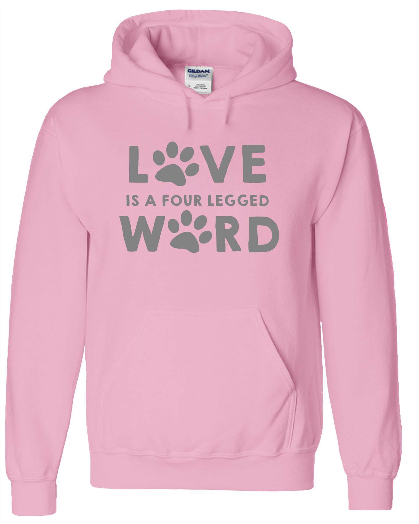 AMPR  Love is a four legged word Hooded Sweatshirt