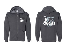 Cougars Cheerleading Zip up Sweatshirt