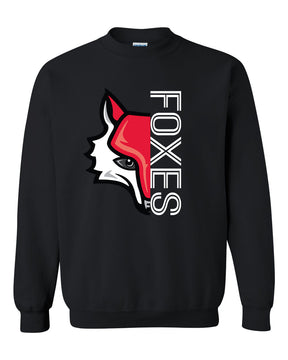 Half fox non hooded sweatshirt