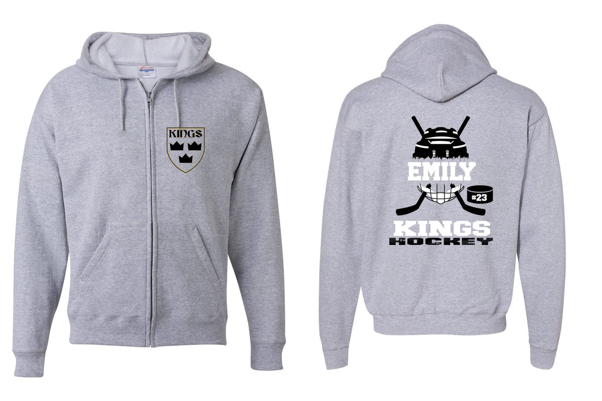 Kings Hockey Design 1 Zip up Sweatshirt