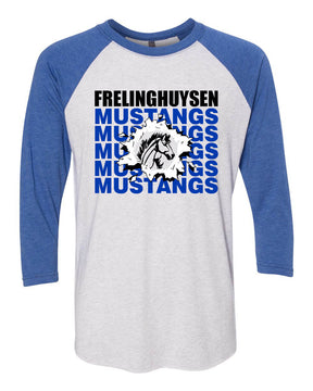 Mustangs design 3 raglan shirt