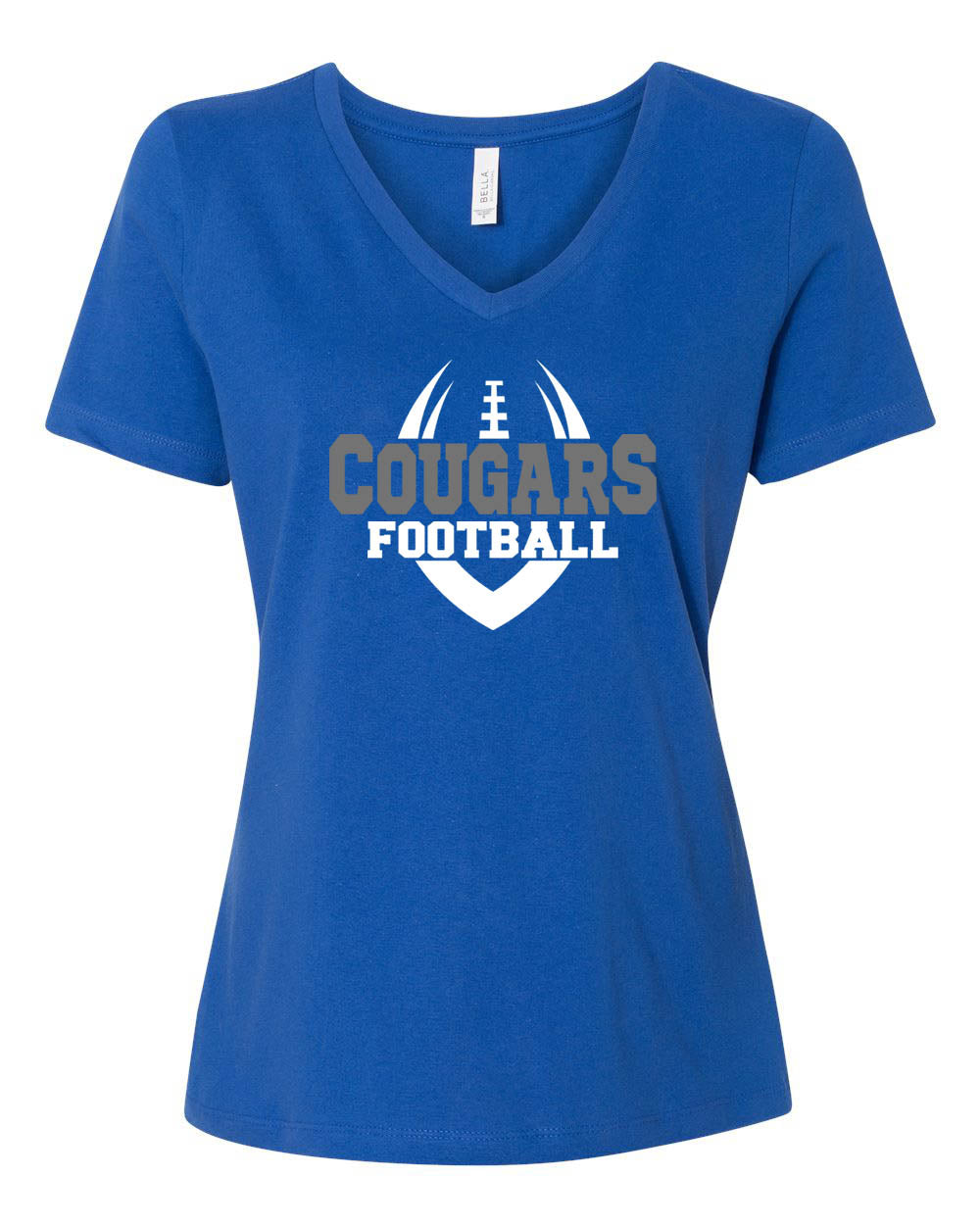 Cougars Football Design 2 V-neck T-Shirt