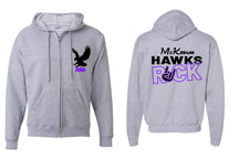 McKeown Hawks Rock Zip up Sweatshirt