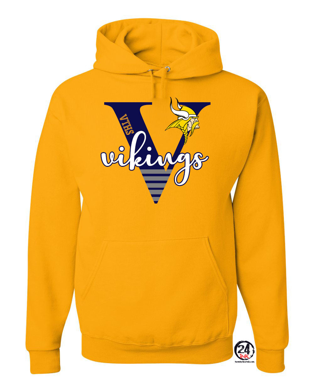 VTHS Design 20 Hooded Sweatshirt Gold