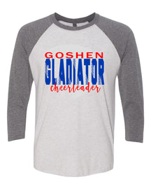 Goshen Gladiator Cheerleading raglan shirt