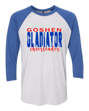 Goshen Gladiator Cheerleading raglan shirt