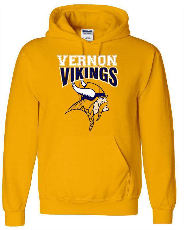 Vernon Design 19 Hooded Sweatshirt, Gold