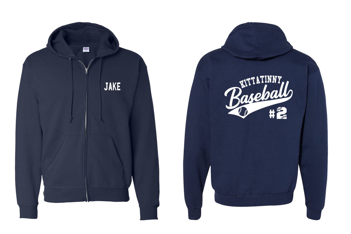 Kittatinny Baseball design 3 Zip up Sweatshirt