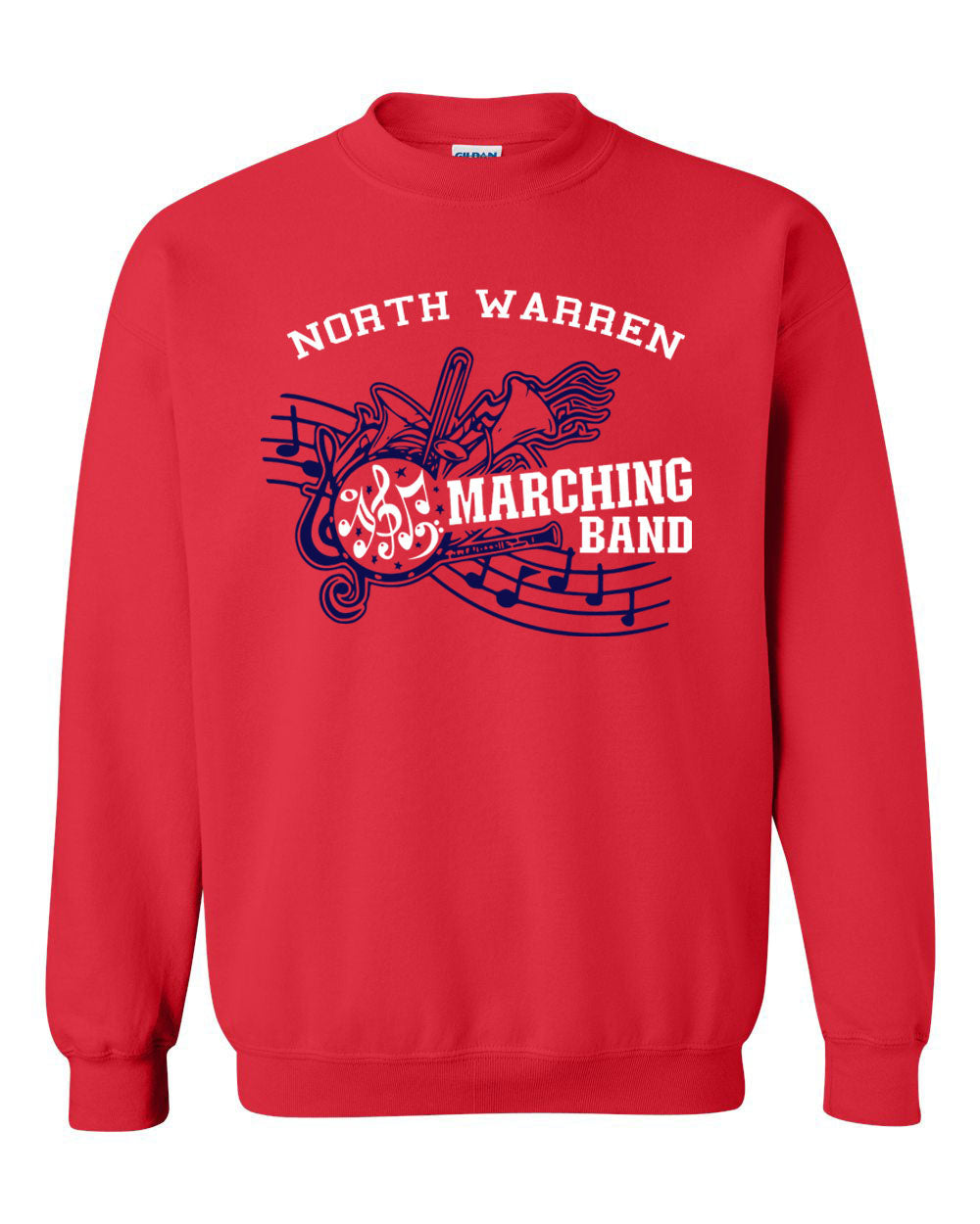 North Warren Marching Band Design 1 non hooded sweatshirt