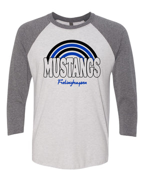 Mustangs Rainbow raglan shirt