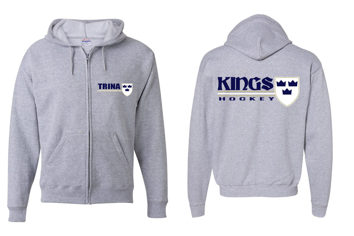 Kings Hockey Design 3 Zip up Sweatshirt