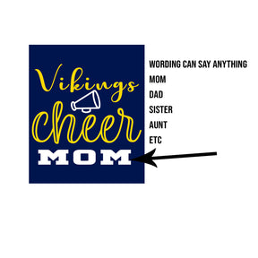 Vikings Cheer Design 4 Crop Top