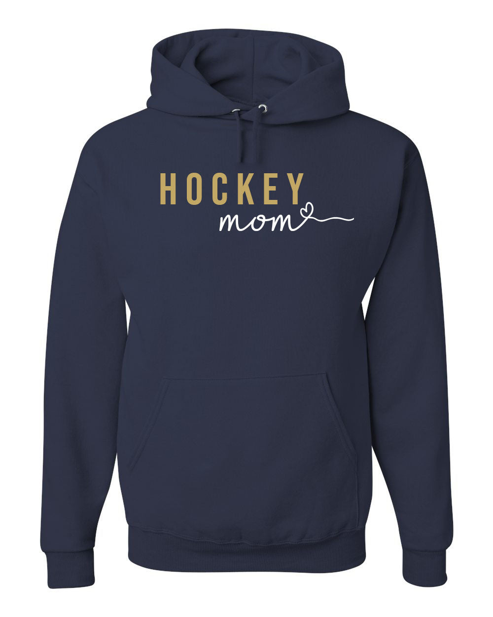 Hockey Mom Heart Hooded Sweatshirt