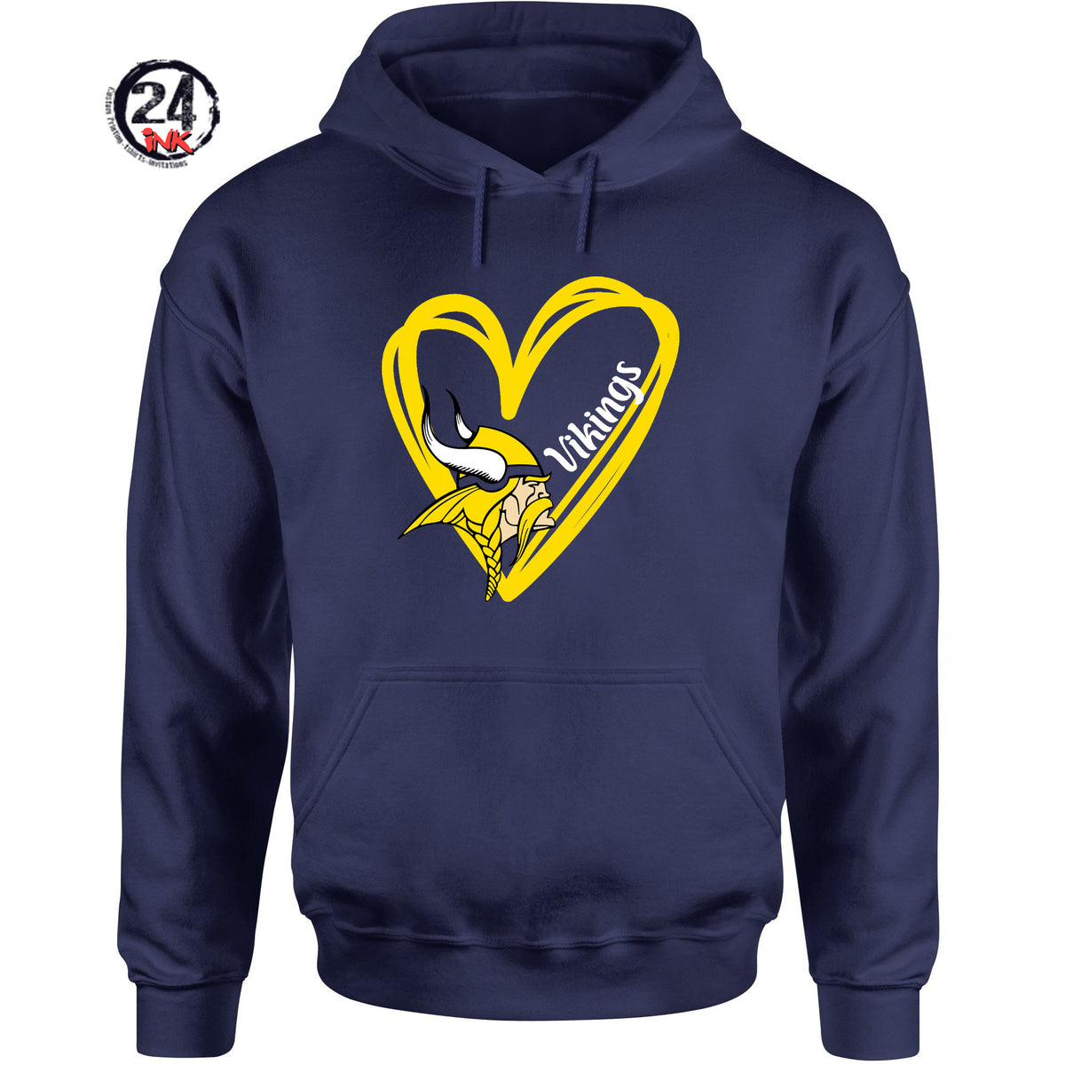 Viking Hearts Hooded Sweatshirt