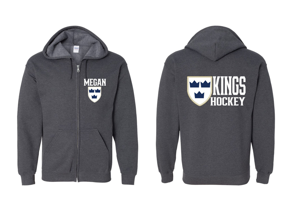 Kings Hockey Design 4 Zip up Sweatshirt
