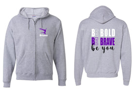 NJ Dance design 7 Zip up Sweatshirt