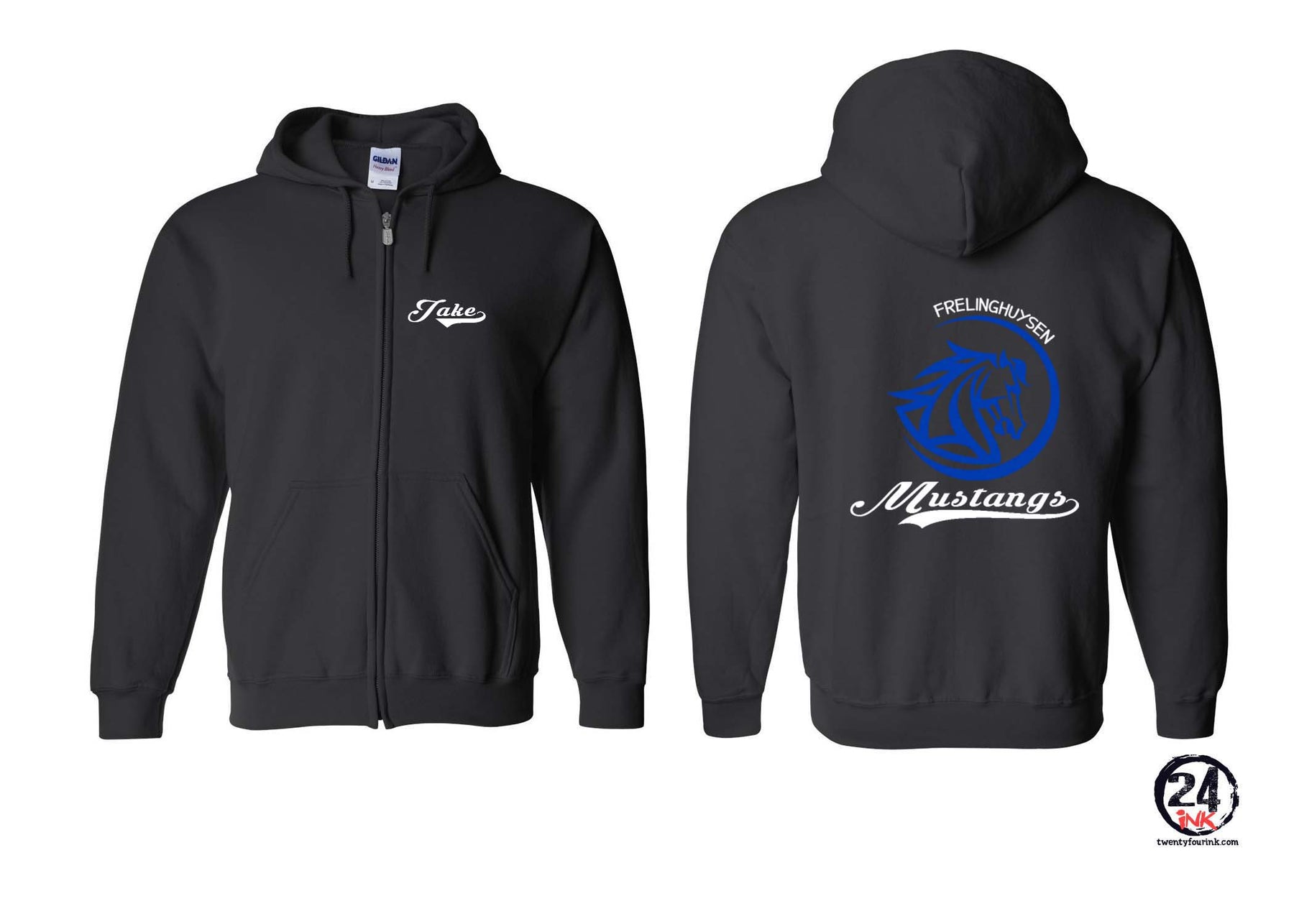 Mustangs design 10 Zip up Sweatshirt