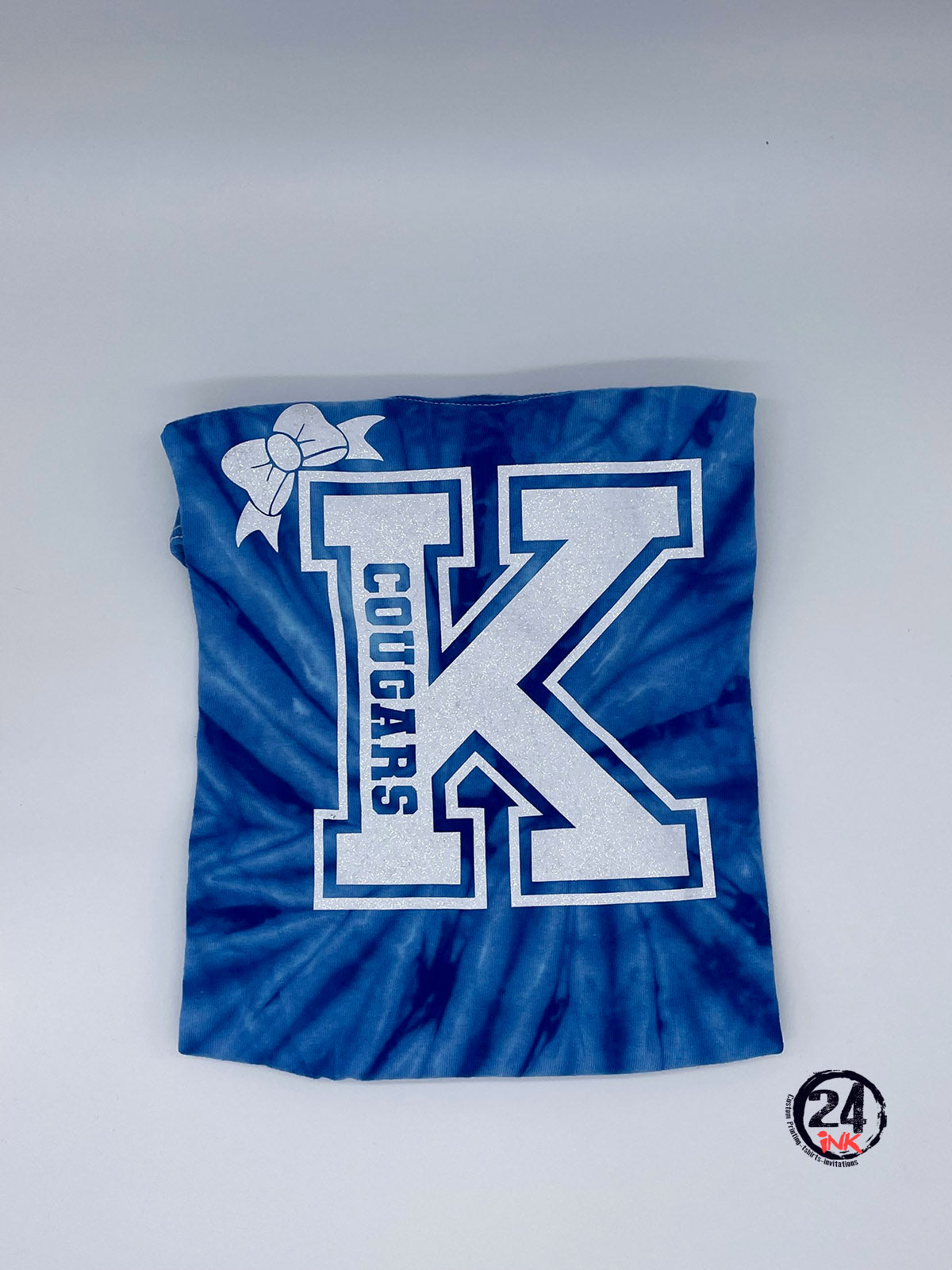 Big K Cougars GLITTER Tie Dye t-shirt
