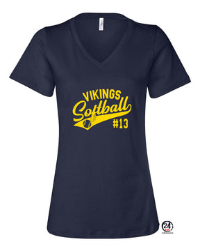 Viking Softball V-neck T-Shirt