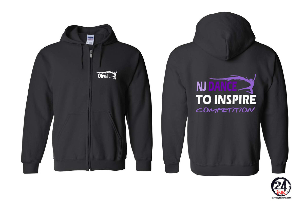 NJ Dance design 5 Zip up Sweatshirt