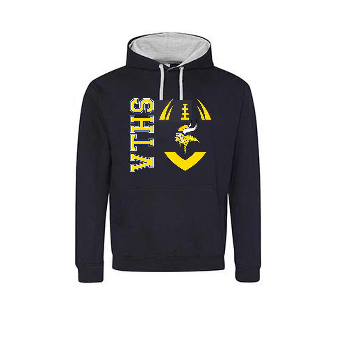 VTHS Side Football Hooded Sweatshirt