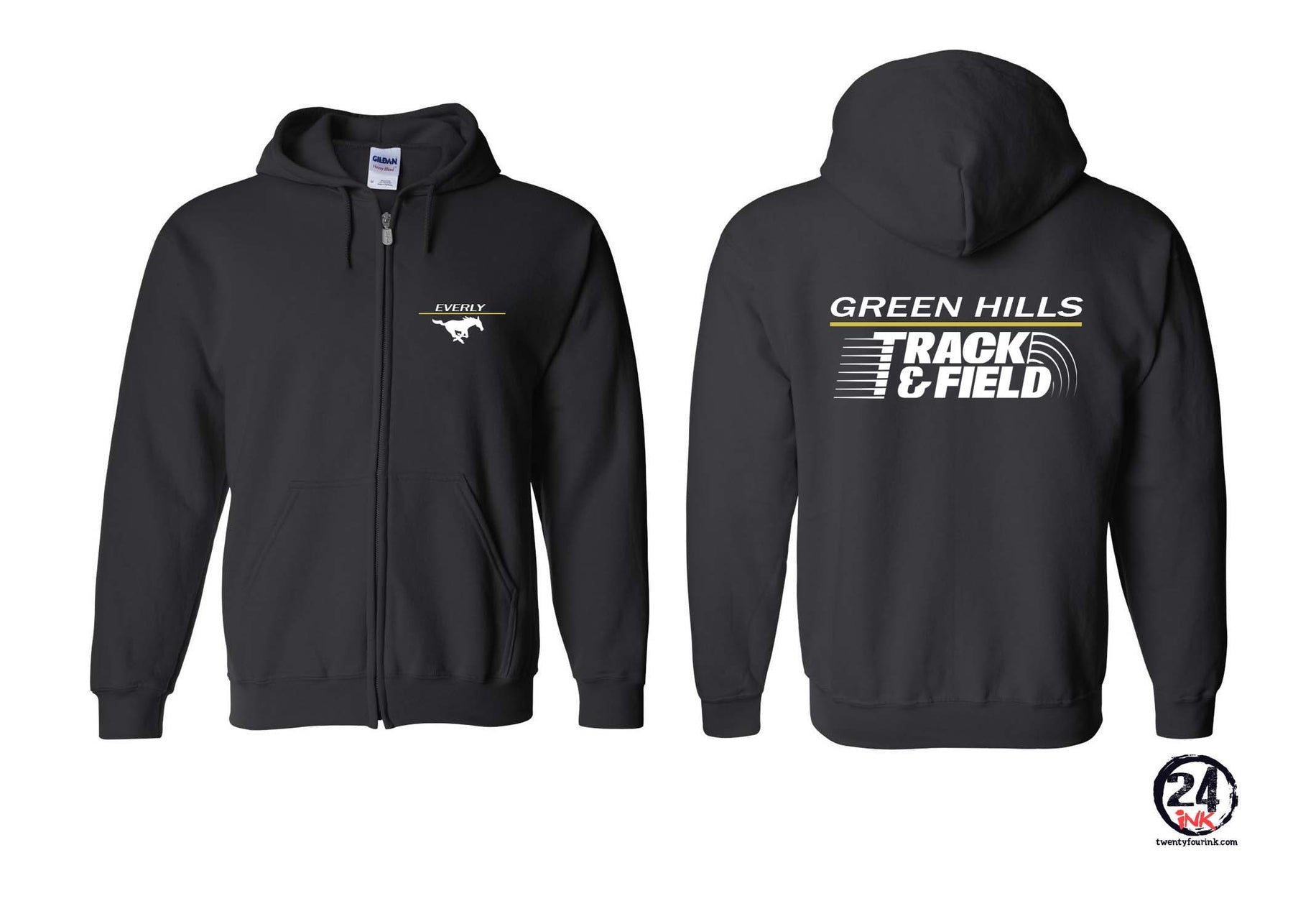 Green Hills Track design 2 Zip up Sweatshirt