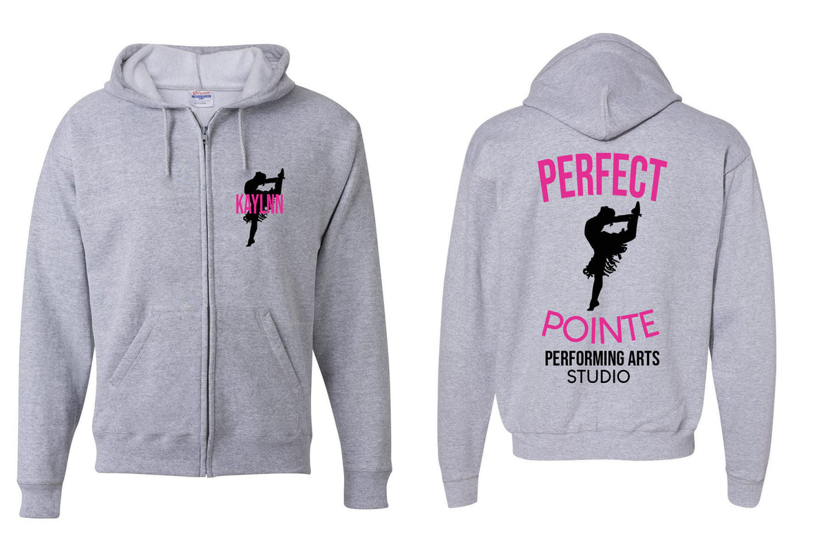 Perfect Pointe Design 8 Zip up Sweatshirt