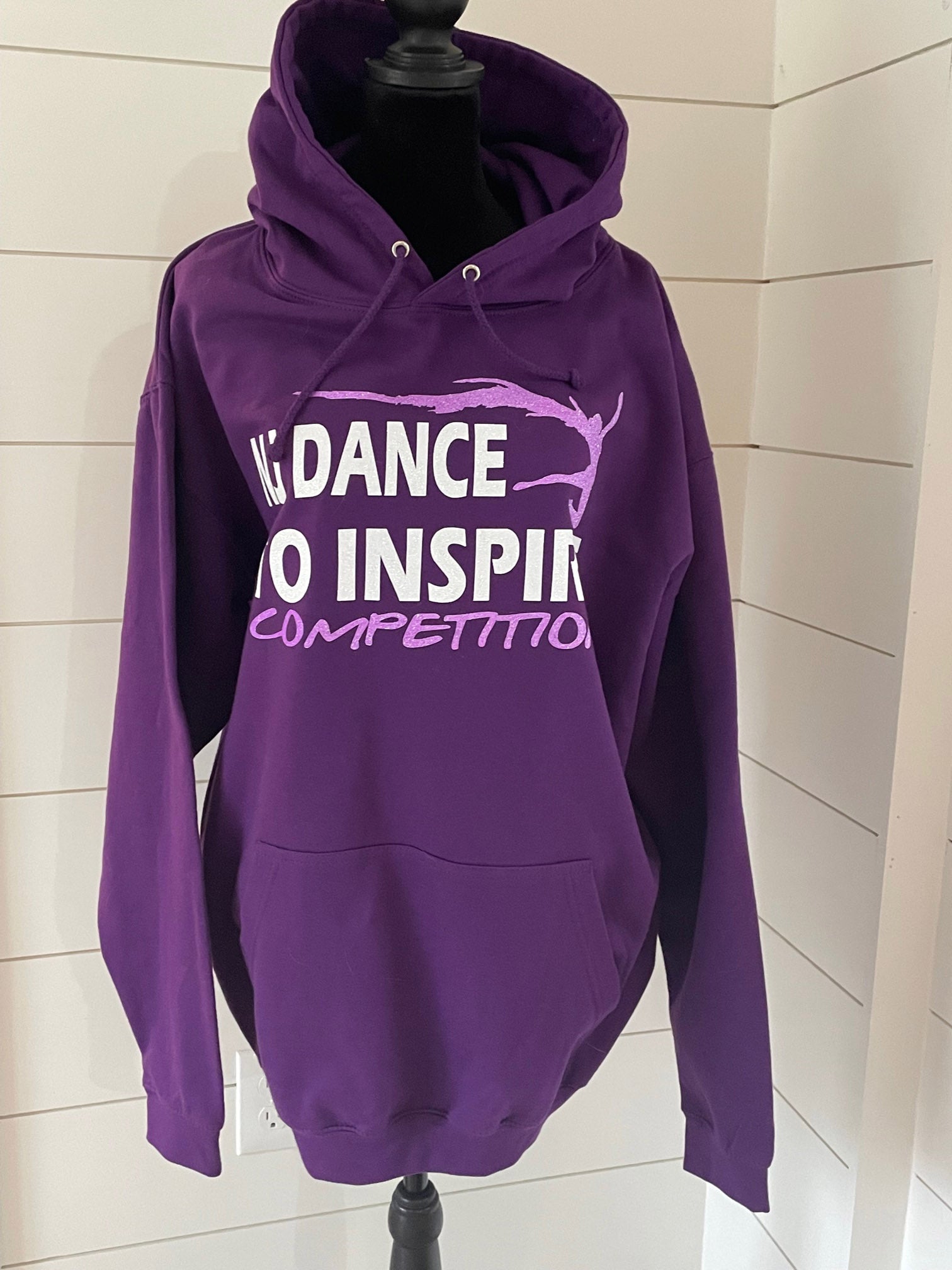 NJ Dance design 5 GLITTER Hooded Sweatshirt, sale