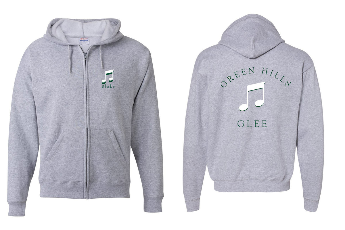 Green Hills design 10 Zip up Sweatshirt