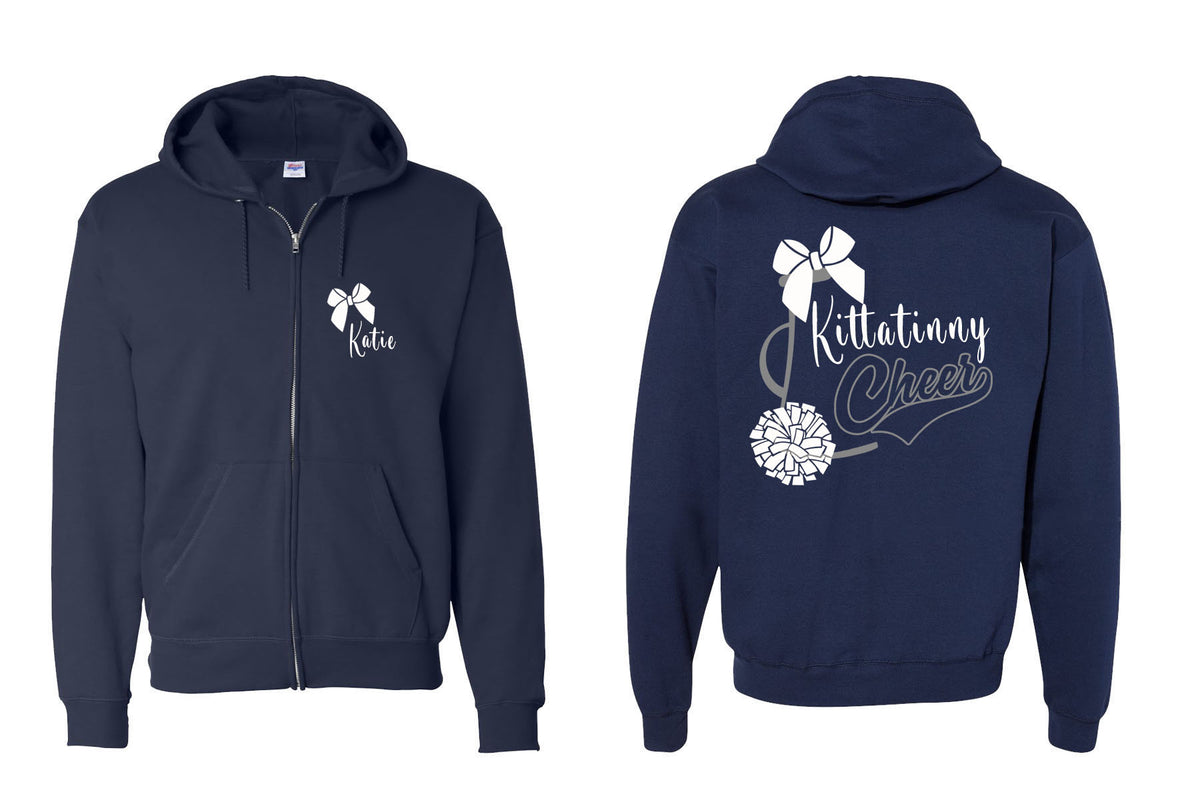 Kitttatinny Cheer Design 2 Zip up Sweatshirt