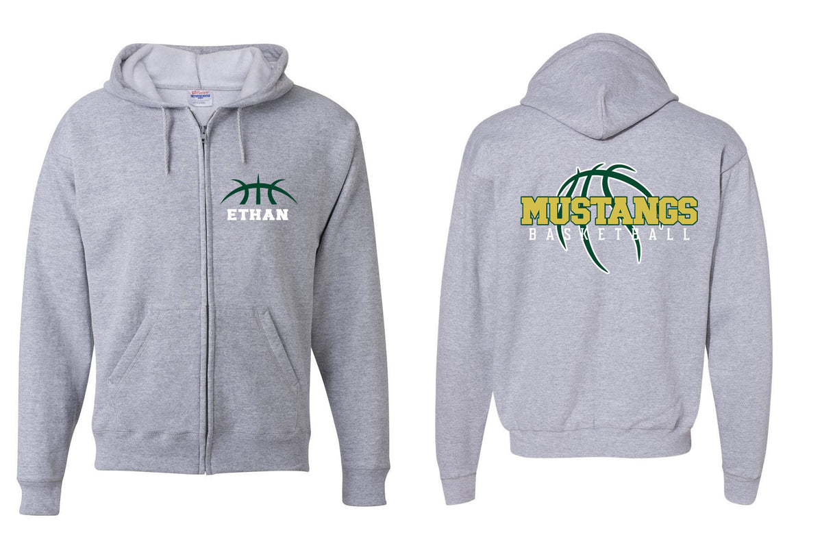 Green Hills Basketball design 5 Zip up Sweatshirt