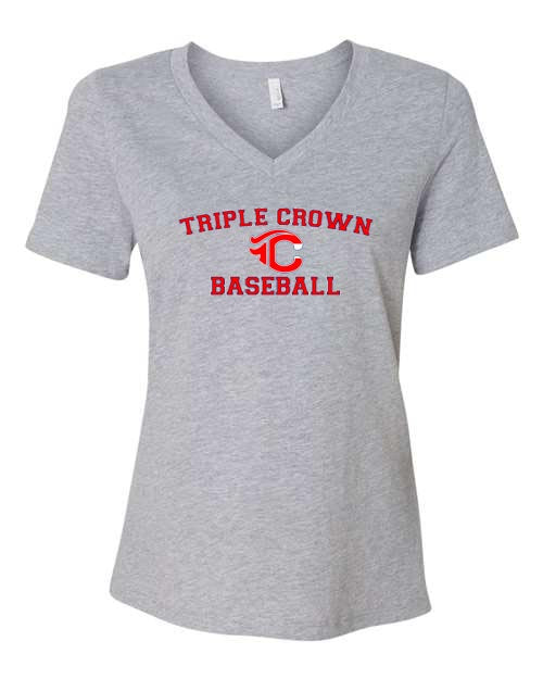 Triple Crown V-neck T-shirt