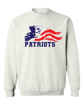 Distressed Patriot Logo non hooded sweatshirt