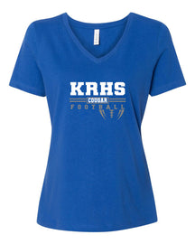 KRHS Cougar Football V-neck T-Shirt